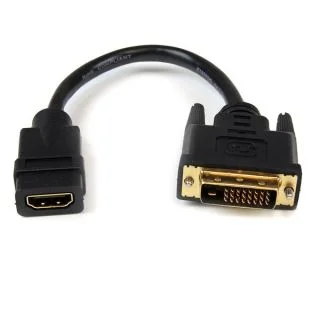 8in HDMI to DVI-D Video Cable Adapter - HDMI Female to DVI Male