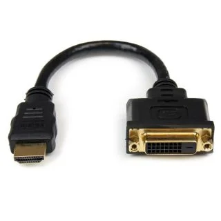 8in HDMI to DVI-D Video Cable Adapter - HDMI Male to DVI Female