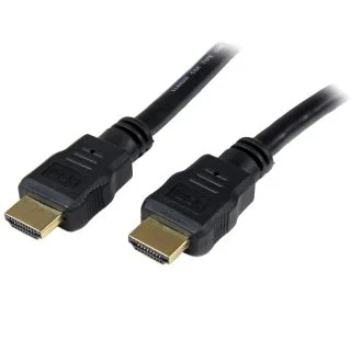2m (6ft) HDMI Cable - 4K High Speed HDMI Cable with Ethernet - UHD 4K 30Hz Video - HDMI 1.4 Cable - Ultra HD HDMI Monitors, Projectors, TVs & Displays - Black HDMI Cord - M/M