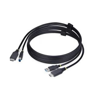 6ft (1.8m) HDMI and USB 5Gbps KVM Cable, 4K 60Hz, HDMI 2.0 and USB Combo Cable for KVM Switches