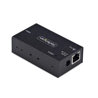 1-Port Serial to Ethernet Adapter, 802.3af PoE IP Serial Device Server For Remote RS232 Devices, Wall/DIN Rail Mountable, RJ45 LAN to DB9 Serial Converter, TAA