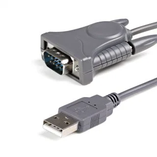 3ft (91cm) 1-Port USB to Serial Cable, DB9/DB25 RS232 to USB Converter, Prolific, USB to Serial Adapter