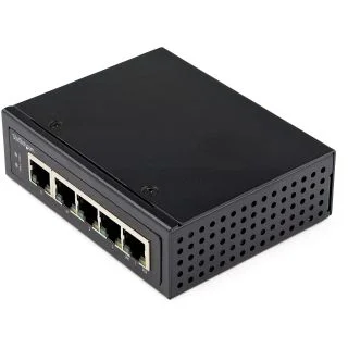 Industrial 5 Port Gigabit PoE Switch - 30W - Power Over Ethernet Switch - Hardened GbE PoE+ Unmanaged Switch - Rugged High Power Gigabit Network Switch IP-30/-40 C to 75 C