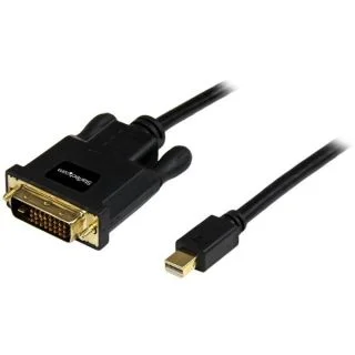 6ft (1.8m) Mini DisplayPort to DVI Cable - Mini DP to DVI Adapter Cable - 1080p Video - Passive mDP 1.2 to DVI-D Single Link - mDP or Thunderbolt 1/2 Mac/PC to DVI Monitor