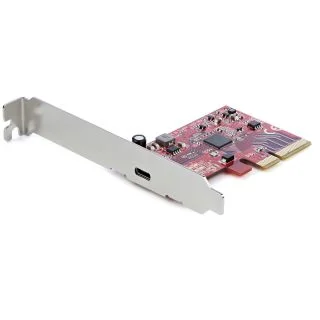 1-Port USB 3.2 Gen 2x2 PCIe Card, USB-C 20Gbps SuperSpeed PCI Express 3.0 x4 Controller Card, USB Type-C Adapter Card, Data Only, Windows/macOS/Linux, TAA