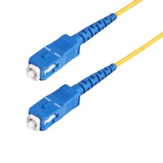 30m (98.4ft) SC to SC (UPC) OS2 Single Mode Simplex Fiber Optic Cable, 9/125µm, 40G/100G, Bend Insensitive, Low Insertion Loss, LSZH Fiber Jumper Cord