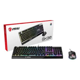 VIGOR GK30 COMBO RGB MEMchanical Gaming Keyboard + Clutch GM11 Gaming Mouse ' UK Layout, 6-Zone RGB Lighting Keyboard, Dual-Zone RGB Lighting Mouse, 5000 DPI Optical Sensor, RGB Mystic Light'