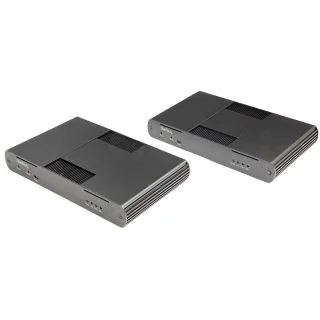 4-Port USB 3.0 Extender Hub with 1x Gigabit Ethernet Port Extension over Single Cat6a/Cat7 Cable (RJ45) - 330ft (100m) - USB Extender Kit (USB-A) - 5Gbps USB 3.2/3.1 Gen 1