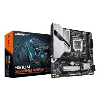 H810M GAMING WIFI6 Motherboard - Intel Core Ultra (Series 2) CPUs, 4+1+2 Phases VRM, up to 6400MHz DDR5, 1xPCIe 4.0 M.2, 2.5GbE LAN, WIFI 6, USB 3.2 Gen 1