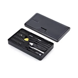 40-Piece Computer Repair Toolkit for Laptop/PC/Electronics/Phone, 30-Bit Precision Screwdriver Set, Removable Lid with Magnetic Pad, Prying Tools