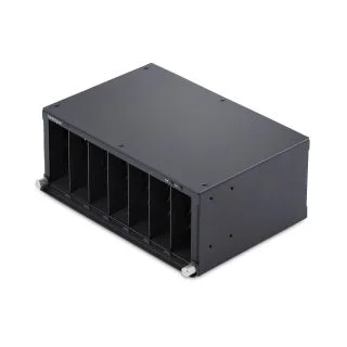 7-Slot Unmanaged Media Converter Chassis for MCM Media Converter Series, Full Power Isolation, Active Cooling, 10in Rackmount, TAA Compliant