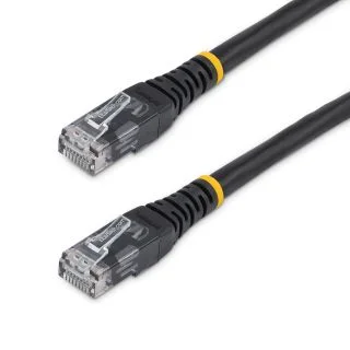 3ft CAT6 Ethernet Cable - Black CAT 6 Gigabit Ethernet Wire -650MHz 100W PoE RJ45 UTP Molded Network/Patch Cord w/Strain Relief/Fluke Tested/Wiring is UL Certified/TIA
